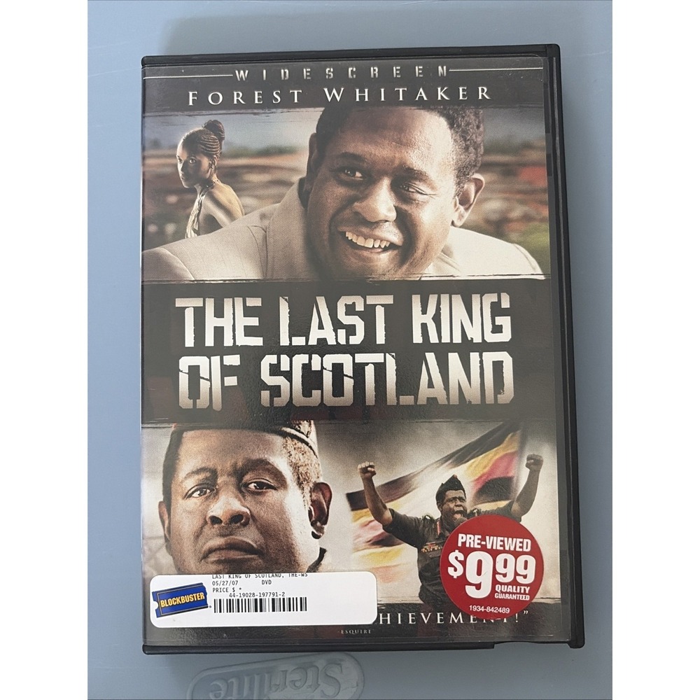 The Last King of Scotland DVD Widescreen Forest Whitaker Movie